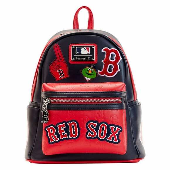 NWT Boston Red Sox Loungefly Officially Licensed Backpack Chenille Applique - Picture 2 of 5